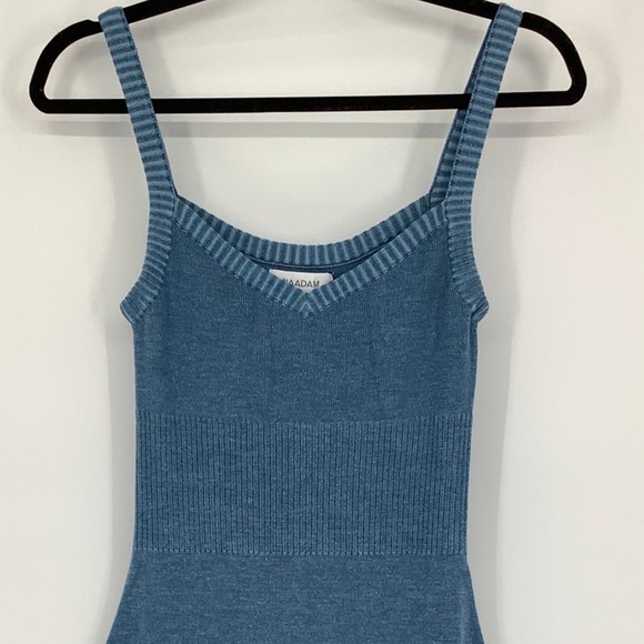 NEW! NAADAM Size Small Merino Silk Slip Lightweight Dress Blue $275 msrp J6-10 - Picture 5 of 12